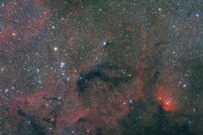 NGC6871 et SH2-101 - Nébuleuse de la Tulipe