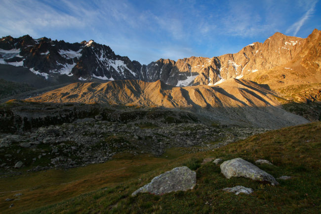 The Moraine of the Glacier d'Arsine